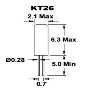 FKT26EIHQ0.032768|插件晶振|圓柱晶振|206石英晶振|32.768kHz